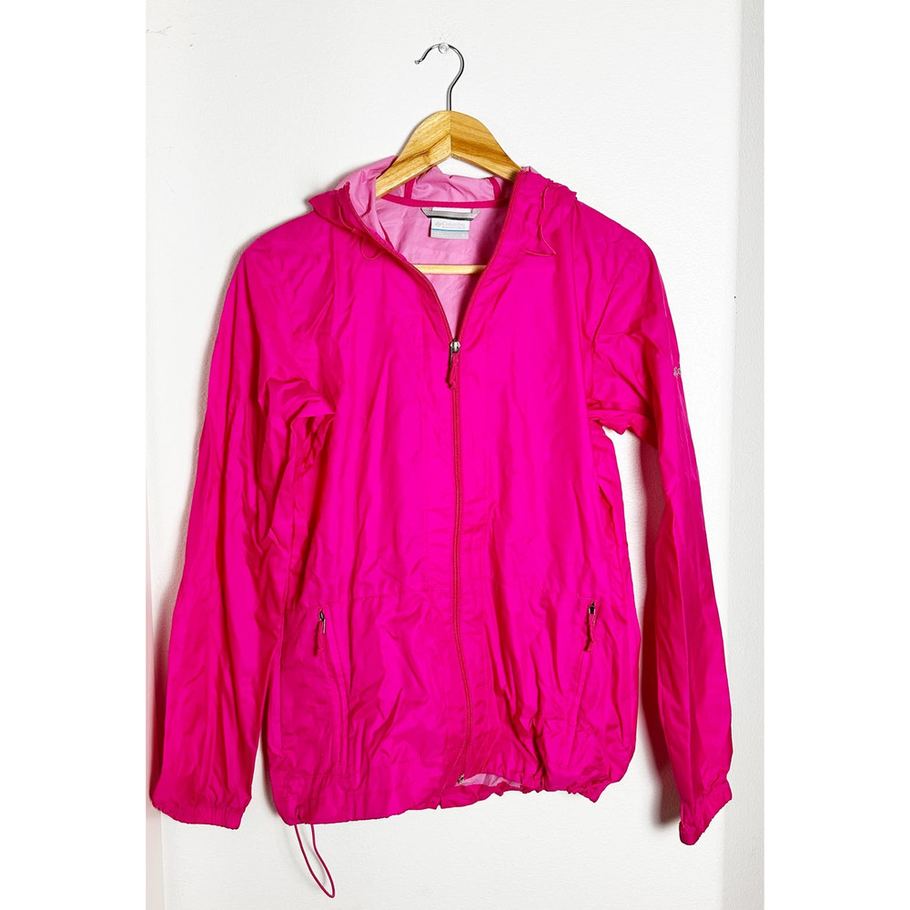 Columbia Women's Pink Windbreaker Jacket Rain sz S